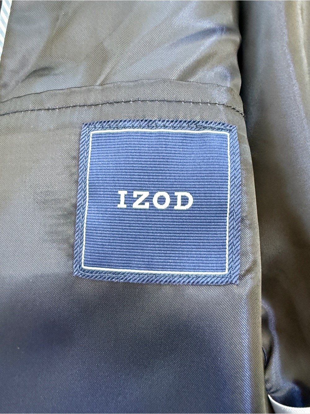 IZOD Boys Performance Suit Jacket - Black Bi-Stretch Blazer - Size 12 - Picture 3 of 16